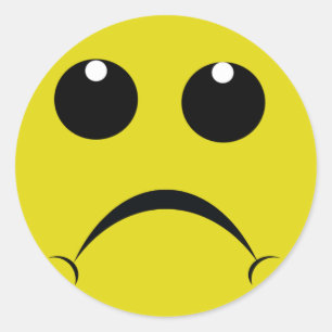 droevig ronde sticker
