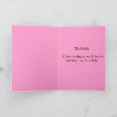 Droevig te horen hebt u borstkanker kaart (Binnen)