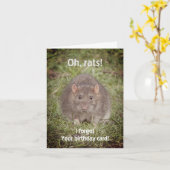 Droevig te laat gemiste verjaardag - ratten kaart (Gele Bloem)