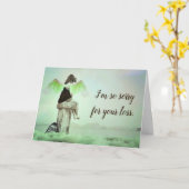 Droevig voor uw Verlies, de Kaart van de Steun van (Gele Bloem)