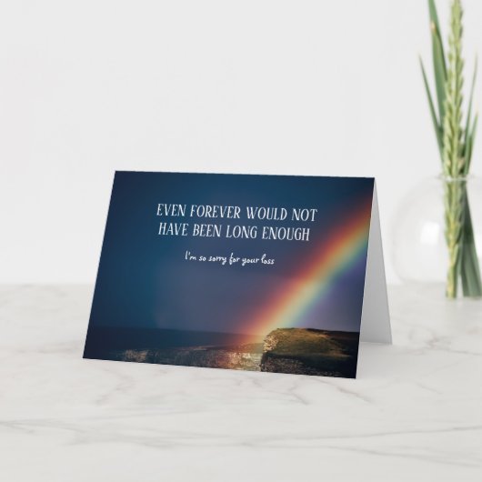 Droevig voor uw Verlies | de Sympathie van het Kaart (Voorkant)