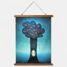 droevige boom hangend wandkleed