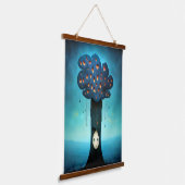 droevige boom hangend wandkleed (Gebogen)