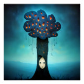 droevige boom perfect poster (Voorkant)