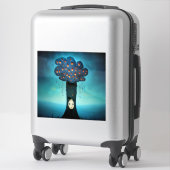 droevige boom sticker (Koffer)
