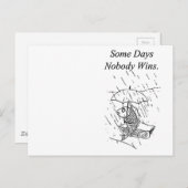 droevige Cartoon vis slechte dag sympathie Briefkaart (Voorkant / Achterkant)