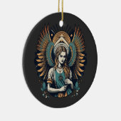 Droevige Engel in de Hemel Keramisch Ornament (Rechts)