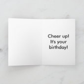 Droevige Engelse Mastiff die het Pet van de Partij Kaart (Binnen)