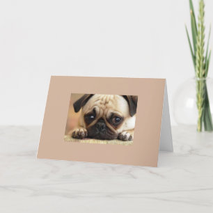Droevige Hond die u missen Kaart