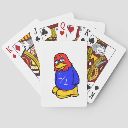 Droevige Jayhawk Pokerkaarten (Achterkant)