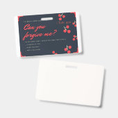 droevige kaart badge (Voor- en achterkant)