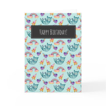 Droevige kat in de lucht| Fijne verjaardag