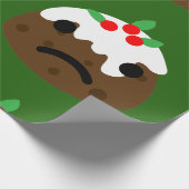 droevige kerstpudding cadeaupapier (Hoek)