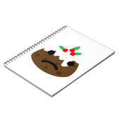 droevige kerstpudding notitieboek (Linkerzijde)