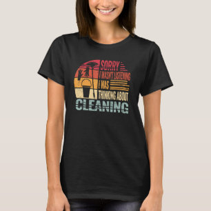 Droevige reiniging van de School Custodian retro C T-shirt