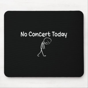 Droevige Stick Figure Muziek Liefhebbers Geen Conc Muismat