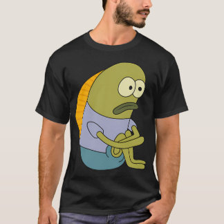 Droevige Vis Meme SpongeBob Grappige Illustratie T-shirt