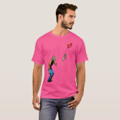 Droevige zombie met ballon jongen t-shirt (Voorkant volledig)