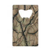 DROGE AARDE FOTO + uw idee Creditkaart Flessenopener (Voorkant)