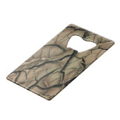 DROGE AARDE FOTO + uw idee Creditkaart Flessenopener (Achterkant Gekanteld)