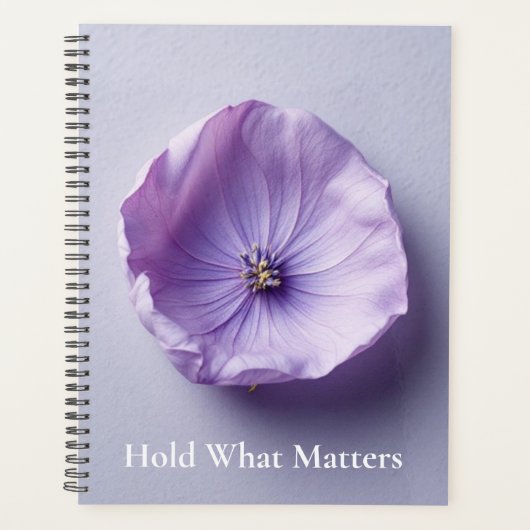 Droge Bloemblad Conservering | Delicate Botanische Planner (Voorkant)