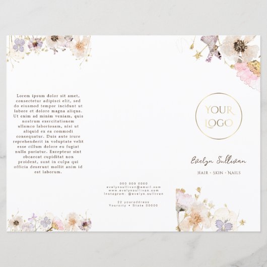 Droge bloemen brochure (Voorkant)