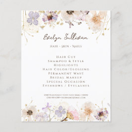 Droge bloemen flyer