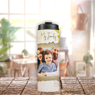  Droge Bloemen Foto Montage & Tekst Thermosbeker