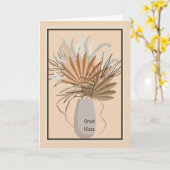 Droge bloemen laten de grote nicht-volwassen dag a kaart (Gele Bloem)