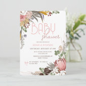 Droge Bloemen Medley Uitnodiging (Staand voorkant)