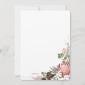 Droge Bloemen Medley Uitnodiging (Achterkant)