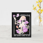 Droge botten komen tot leven Christelijke Bijbelve Kaart (Gele Bloem)