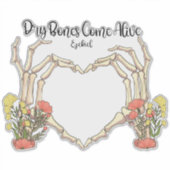 Droge Botten komen tot leven Ezechiël Christelijke Sticker (Voorkant)