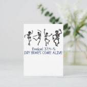 Droge Botten komen tot leven Grappig Christelijk H Feestdagenkaart (Staand voorkant)