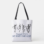 Droge Botten komen tot leven Grappig Christelijk H Tote Bag (Achterkant)