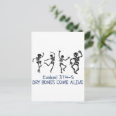 Droge Botten komen tot leven Grappig Christelijk H Uitnodiging Briefkaart (Staand voorkant)