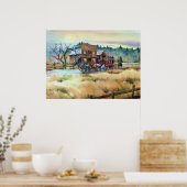 DROGE CREEK STATION by SHARON SHARPE Poster (Keuken)