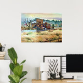 DROGE CREEK STATION by SHARON SHARPE Poster (Thuiskantoor)