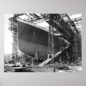 DROGE DOCK BELFAST - TITANIC 1911 POSTER (Voorkant)