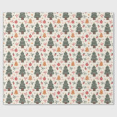 Droge en heldere kerstboom cadeaupapier (Vlak)