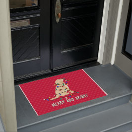 Droge en heldere kerstlampjes Deg Doormat Deurmat