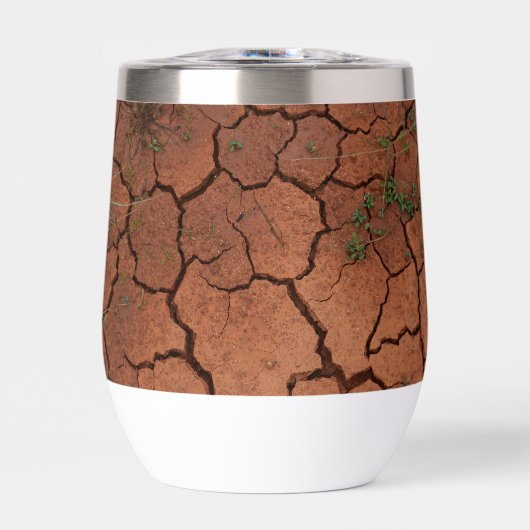 Droge, gebarsten grond (Voorkant)