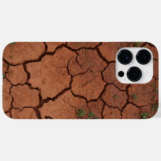 droge, gebarsten grond Case-Mate iPhone case (Achterkant (horizontaal))