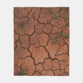 Droge, gebarsten grond fleece deken (Voorkant)