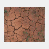 Droge, gebarsten grond fleece deken (Voorkant (Horizontaal))