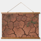 Droge, gebarsten grond hangend wandkleed (Voorkant 3)