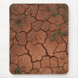 Droge, gebarsten grond muismat