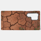 Droge, gebarsten grond samsung galaxy hoesje (Achterkant horizontaal)