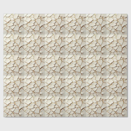 droge gebarsten grondstructuur cadeaupapier (Vlak)