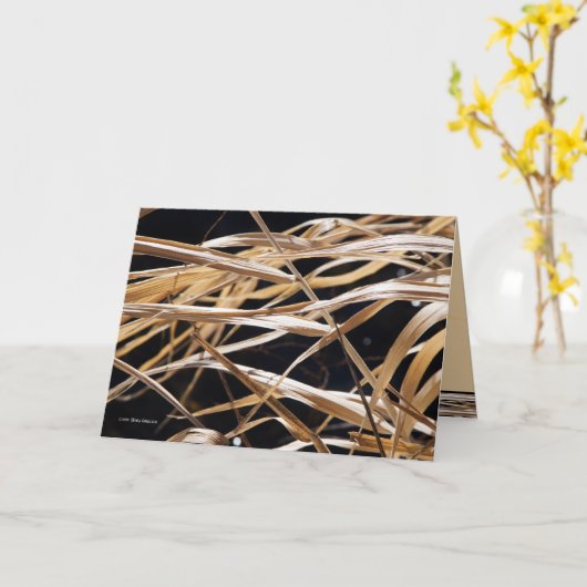 Droge Grassen Kaart (Gele Bloem)